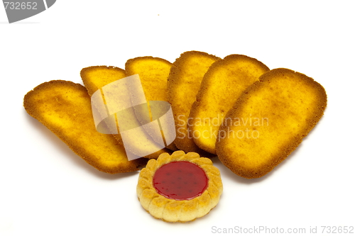Image of cookies isolated on a white background 