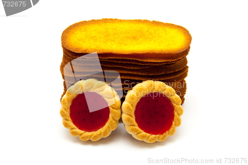 Image of cookies isolated on a white background 