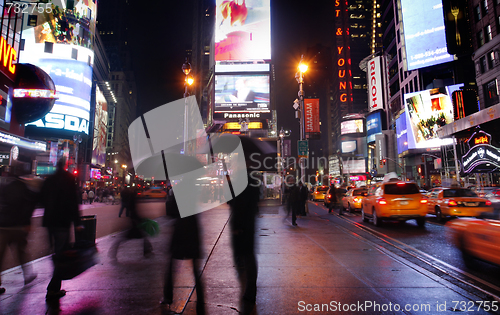 Image of Times Square in New York City at Night