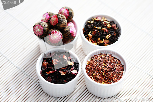 Image of Various Tea Leaves