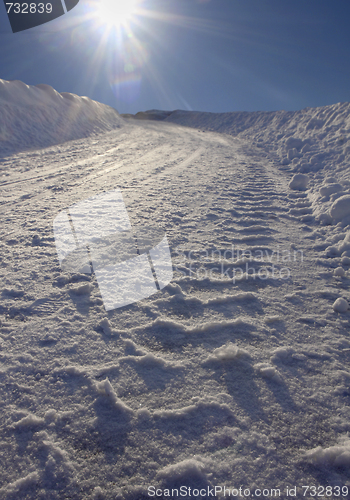 Image of  snow on the road