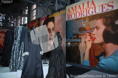 Image of LISBON, PORTUGAL - OCTOBER 9: Fado Singer Amália Rodrigues Exhibition at Electricity Museum October 9, 2009 in Lisbon, Portugal