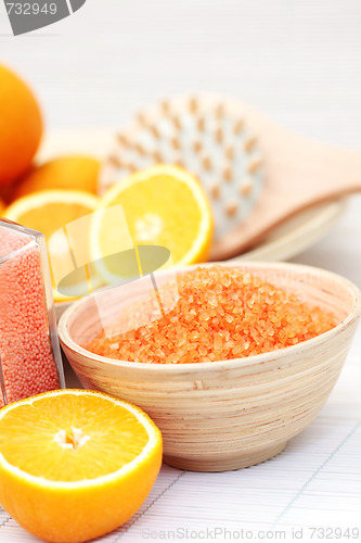 Image of orange bath salt