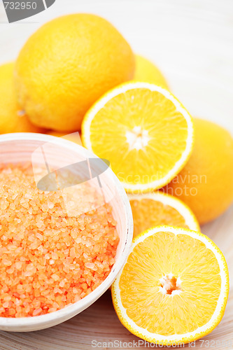 Image of orange bath salt