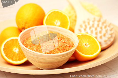 Image of orange bath salt