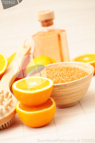 Image of orange bath salt