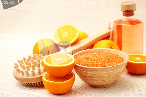 Image of orange bath salt