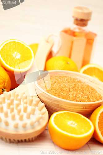 Image of orange bath salt