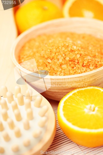 Image of orange bath salt