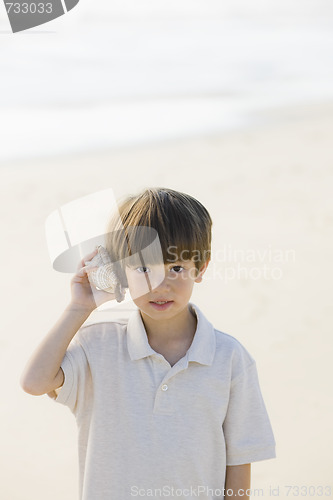 Image of Boy With Shell