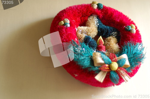 Image of round Christmas wreath