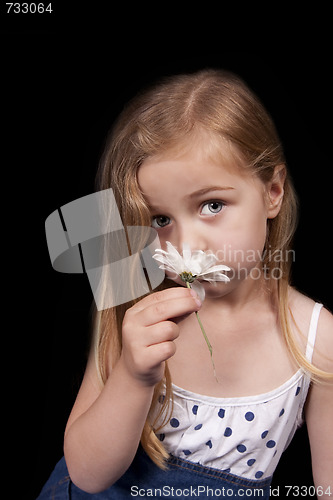 Image of Girl with flower