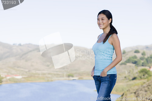 Image of Woman in Landscape