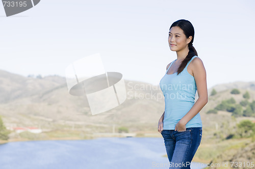 Image of Woman in Landscape
