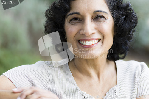 Image of Smiling Middle-Age Woman