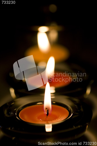 Image of three candles flaming
