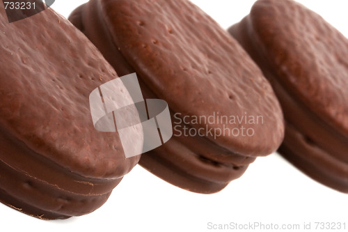 Image of three chocolate cookies