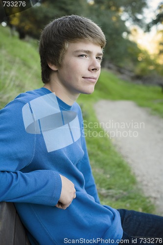 Image of Teen Boy In Park