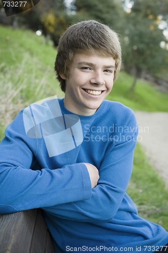 Image of Teen Boy In Park