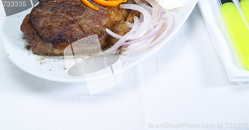 Image of beef ribeye steak