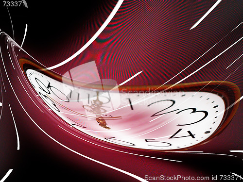 Image of abstract current of time