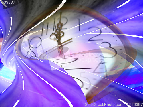 Image of abstract motion of time