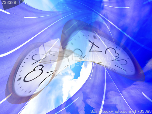 Image of abstract motion of time