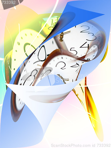 Image of abstract motion of time