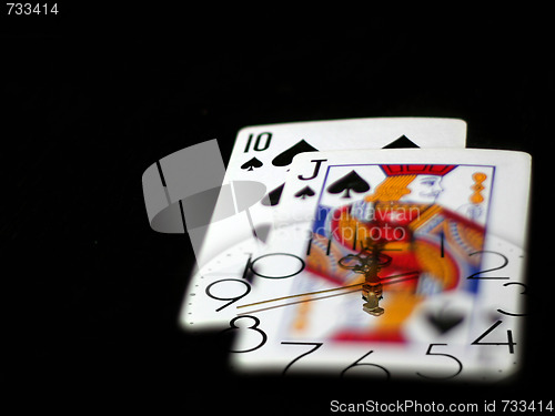 Image of time and poker