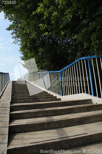 Image of stairs lead to the sky