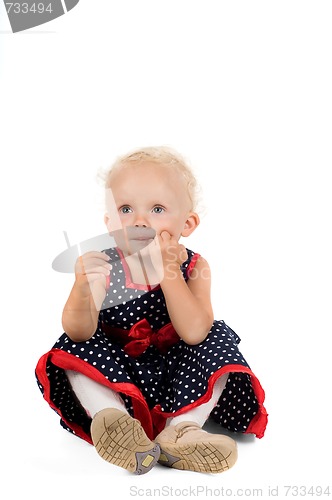 Image of Little girl in studio