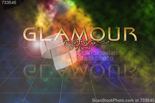 Image of word glamour