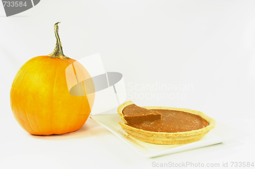 Image of Pumpkin pie. 