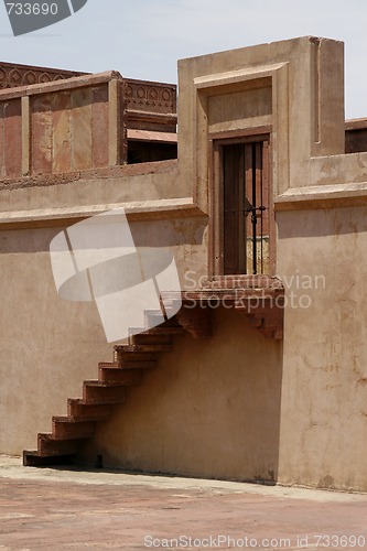 Image of Entrance to an abandoned temple in Fatehpur Sikri complex, Rajas