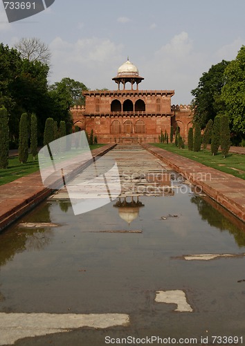 Image of One of the side buildings in the Taj Mahal building complex. Agr