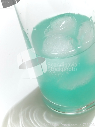 Image of ice in drink