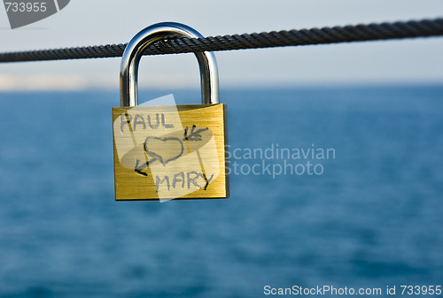 Image of Love padlock