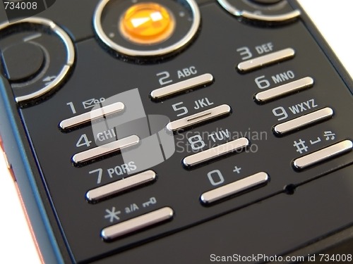 Image of Mobile phone buttons