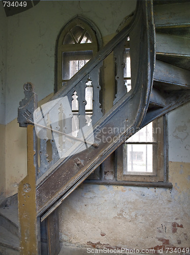 Image of Old spiral stairs