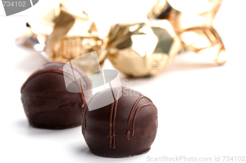 Image of two chocolate candies