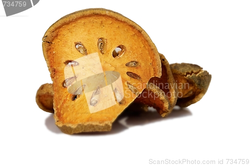 Image of Bale Fruit dried tee. Isolated on white.