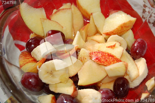 Image of the salad of fruits
