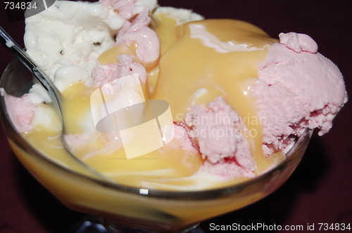 Image of ice with cream