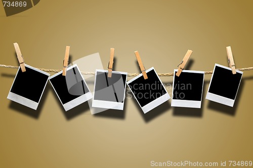 Image of Instant Film Hanging on Rope
