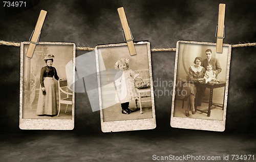 Image of Authentic Vintage Family Photographs