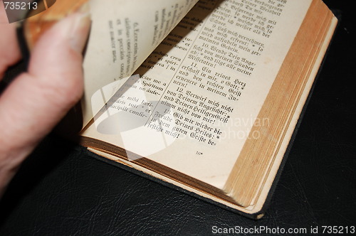 Image of the open book