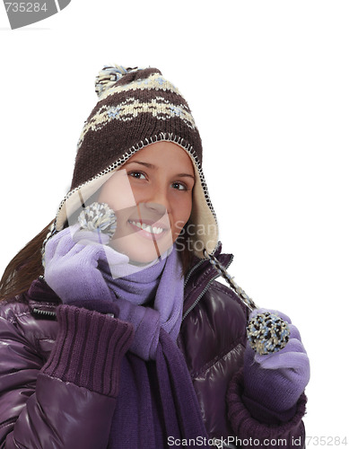 Image of Winter portrait of a woman