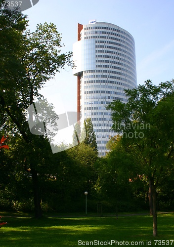 Image of Modern office building in the green