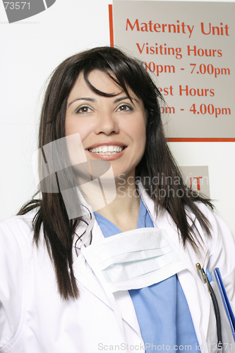 Image of Hospital worker in Maternity ward