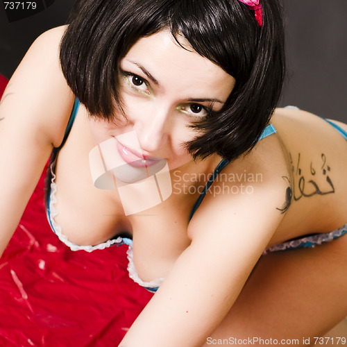 Image of attractive pin-up girl